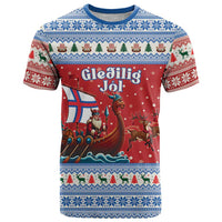 Faroe Islands Viking Santa Christmas T Shirt Funny Reindeer Norse Xmas - Wonder Print Shop