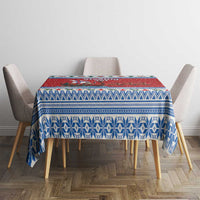 Faroe Islands Viking Santa Christmas Tablecloth Funny Reindeer Norse Xmas - Wonder Print Shop