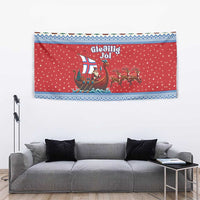 Faroe Islands Viking Santa Christmas Tapestry Funny Reindeer Norse Xmas - Wonder Print Shop