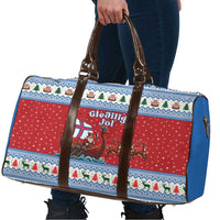 Faroe Islands Viking Santa Christmas Travel Bag Funny Reindeer Norse Xmas - Wonder Print Shop