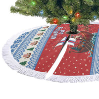 Faroe Islands Viking Santa Christmas Tree Skirt Funny Reindeer Norse Xmas - Wonder Print Shop