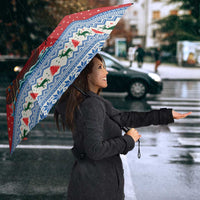 Faroe Islands Viking Santa Christmas Umbrella Funny Reindeer Norse Xmas - Wonder Print Shop