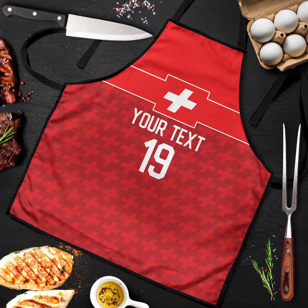Custom World Football 2026 Switzerland Apron Schweiz Hopp Schwiiz - Wonder Print Shop