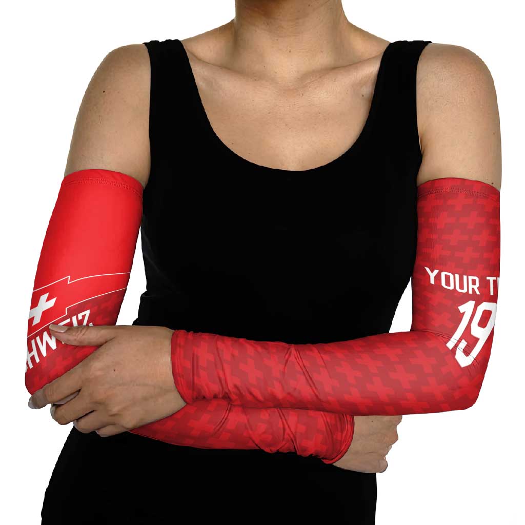 Custom World Football 2026 Switzerland Arm Sleeves Schweiz Hopp Schwiiz - Wonder Print Shop