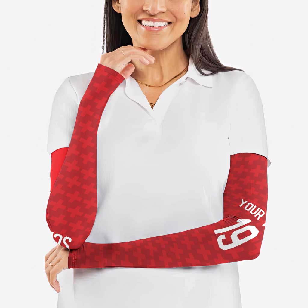 Custom World Football 2026 Switzerland Arm Sleeves Schweiz Hopp Schwiiz - Wonder Print Shop