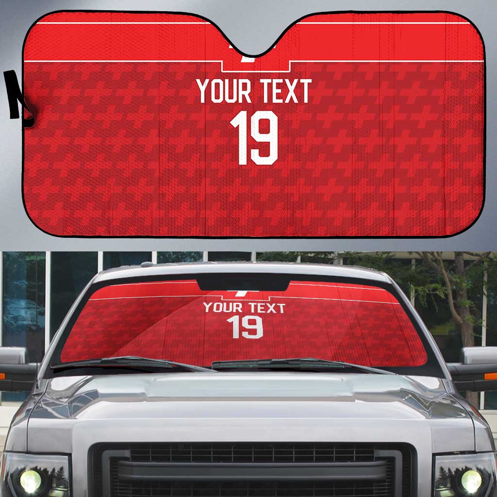 Custom World Football 2026 Switzerland Auto Sun Shade Schweiz Hopp Schwiiz - Wonder Print Shop