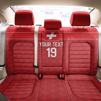 Custom World Football 2026 Switzerland Back Car Seat Cover Schweiz Hopp Schwiiz - Wonder Print Shop
