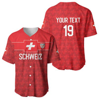 Custom World Football 2026 Switzerland Baseball Jersey Schweiz Hopp Schwiiz - Wonder Print Shop