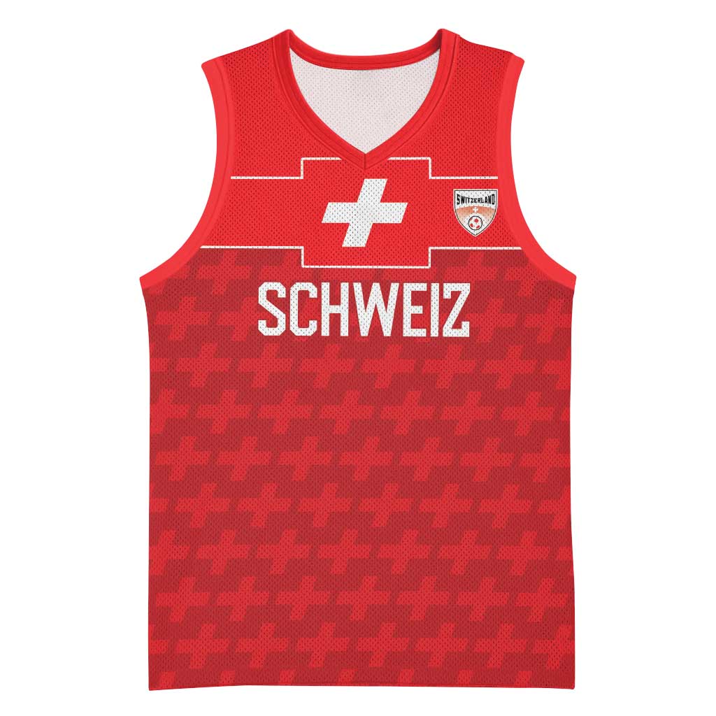 Custom World Football 2026 Switzerland Basketball Jersey Schweiz Hopp Schwiiz - Wonder Print Shop