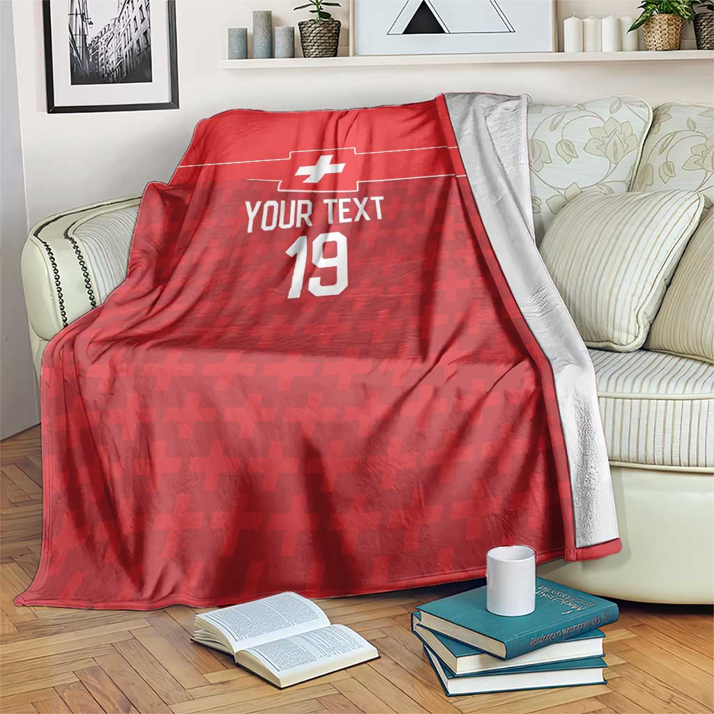Custom World Football 2026 Switzerland Blanket Schweiz Hopp Schwiiz - Wonder Print Shop