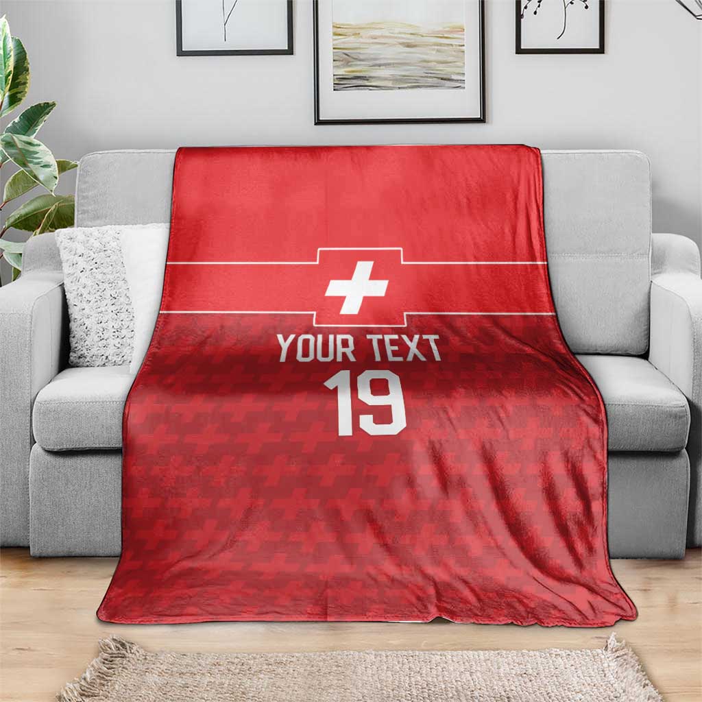 Custom World Football 2026 Switzerland Blanket Schweiz Hopp Schwiiz - Wonder Print Shop