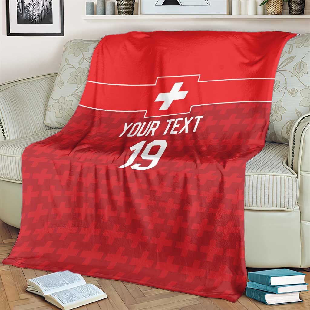 Custom World Football 2026 Switzerland Blanket Schweiz Hopp Schwiiz - Wonder Print Shop