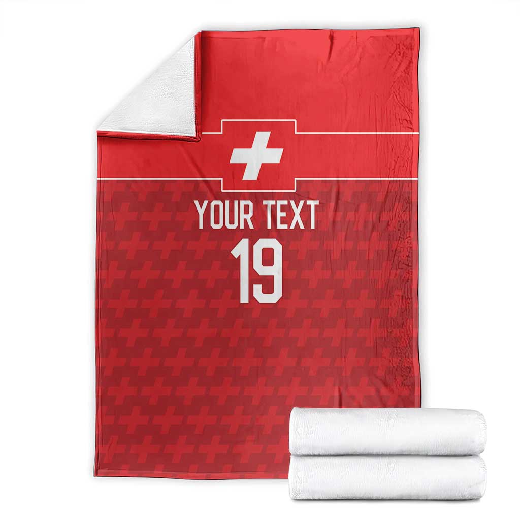 Custom World Football 2026 Switzerland Blanket Schweiz Hopp Schwiiz - Wonder Print Shop