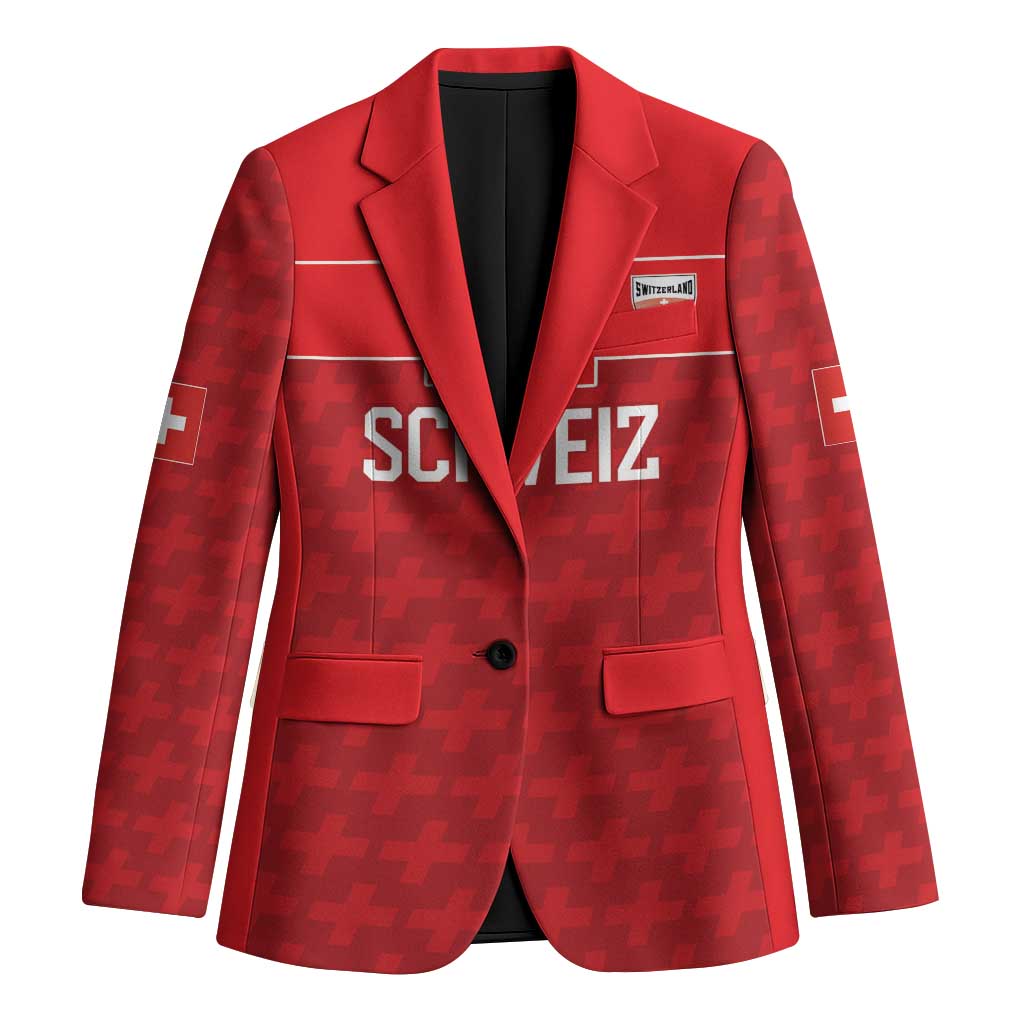 Custom World Football 2026 Switzerland Blazer Schweiz Hopp Schwiiz - Wonder Print Shop