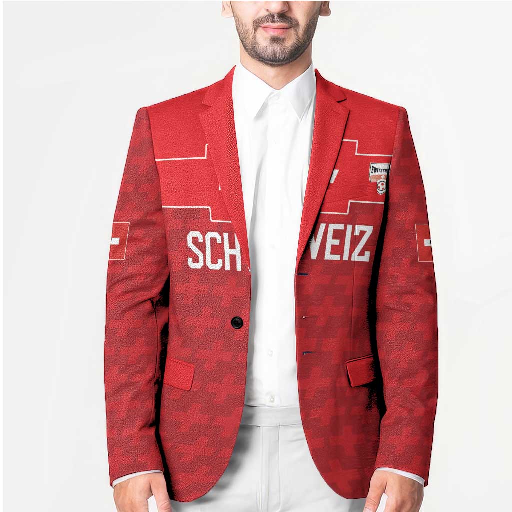 Custom World Football 2026 Switzerland Blazer Schweiz Hopp Schwiiz - Wonder Print Shop