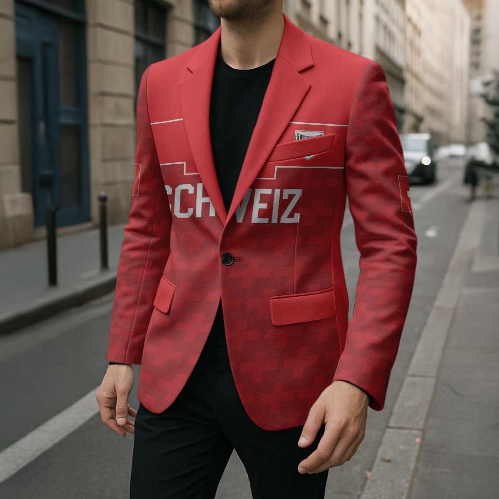 Custom World Football 2026 Switzerland Blazer Schweiz Hopp Schwiiz - Wonder Print Shop