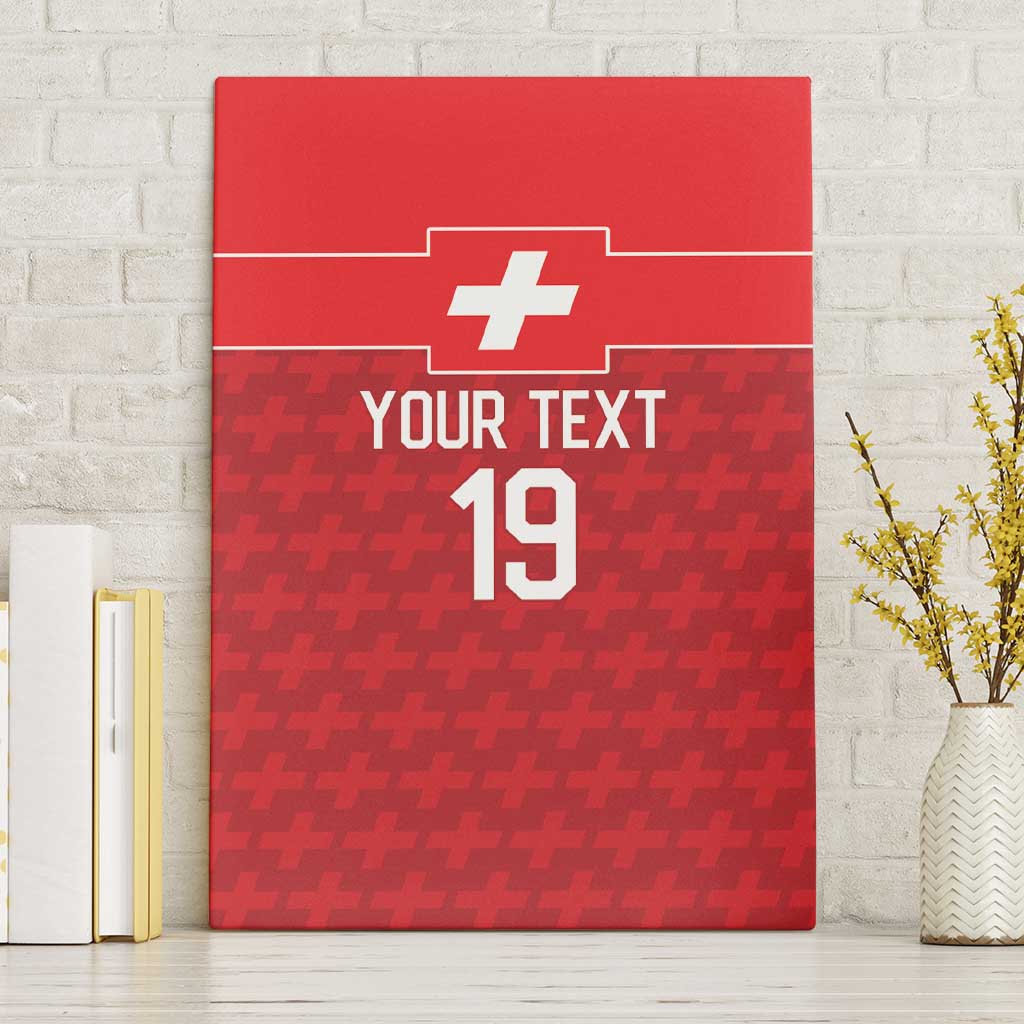 Custom World Football 2026 Switzerland Canvas Wall Art Schweiz Hopp Schwiiz - Wonder Print Shop
