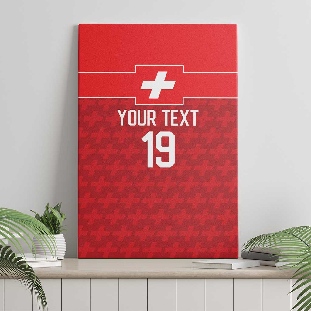 Custom World Football 2026 Switzerland Canvas Wall Art Schweiz Hopp Schwiiz - Wonder Print Shop