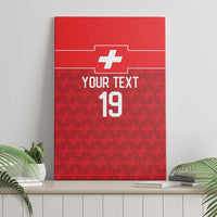 Custom World Football 2026 Switzerland Canvas Wall Art Schweiz Hopp Schwiiz - Wonder Print Shop