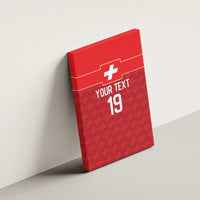 Custom World Football 2026 Switzerland Canvas Wall Art Schweiz Hopp Schwiiz - Wonder Print Shop