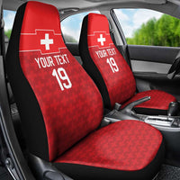 Custom World Football 2026 Switzerland Car Seat Cover Schweiz Hopp Schwiiz - Wonder Print Shop