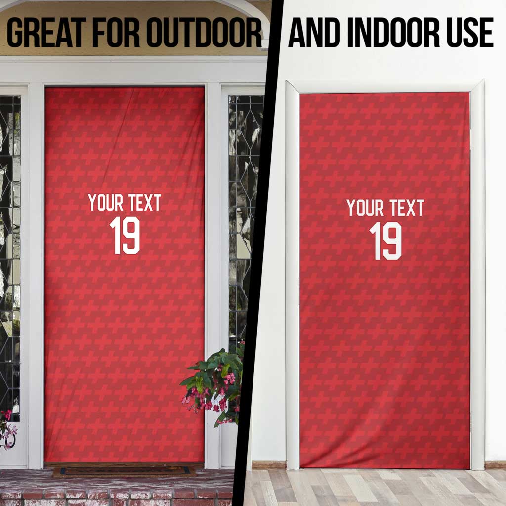 Custom World Football 2026 Switzerland Door Cover Schweiz Hopp Schwiiz - Wonder Print Shop