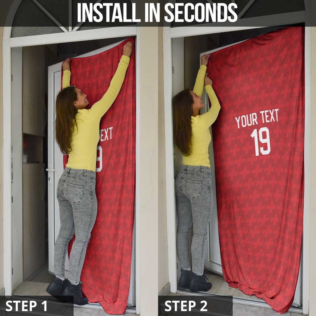 Custom World Football 2026 Switzerland Door Cover Schweiz Hopp Schwiiz - Wonder Print Shop
