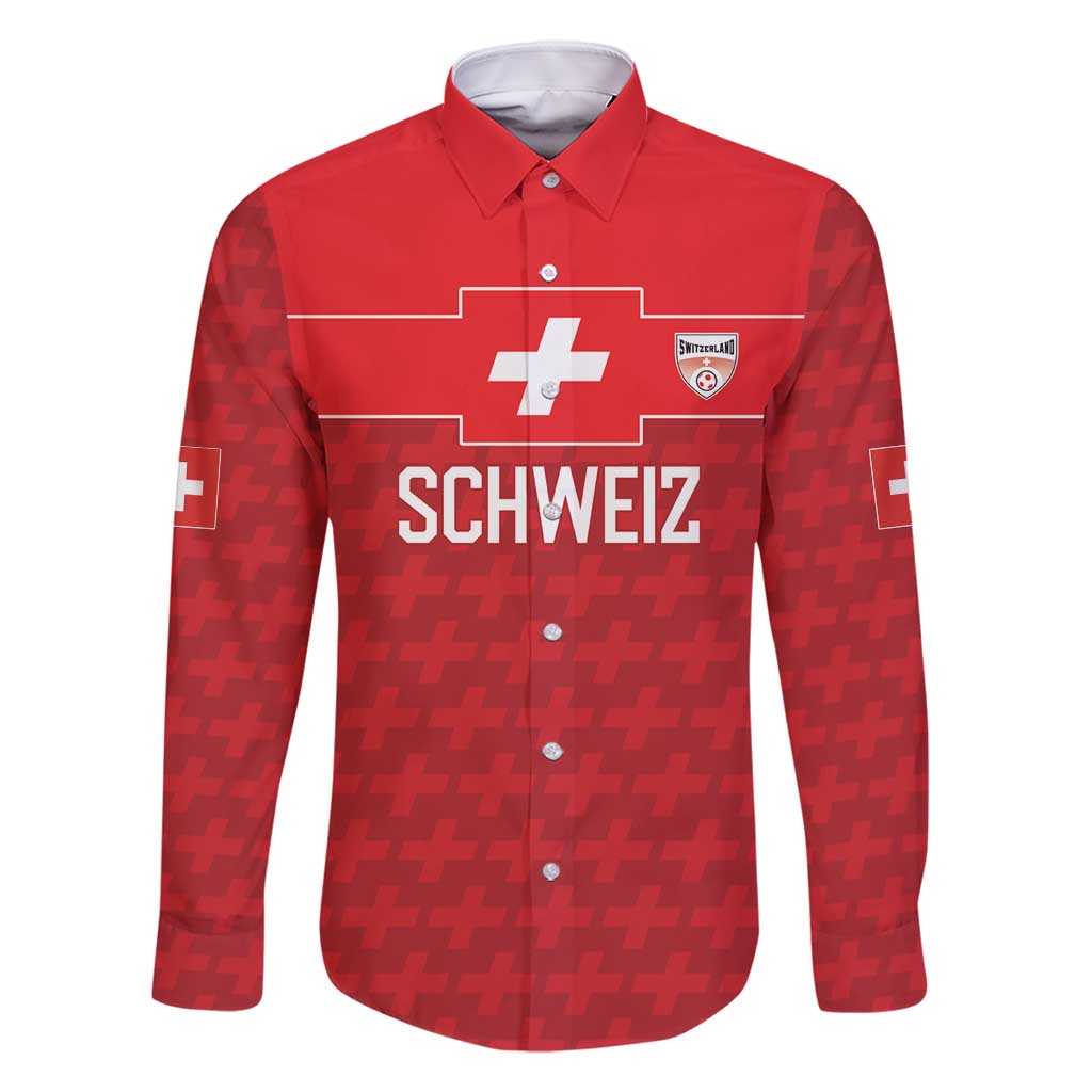 Custom World Football 2026 Switzerland Family Matching Mermaid Dress and Hawaiian Shirt Schweiz Hopp Schwiiz - Wonder Print Shop