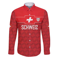Custom World Football 2026 Switzerland Family Matching Mermaid Dress and Hawaiian Shirt Schweiz Hopp Schwiiz - Wonder Print Shop