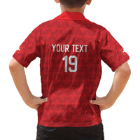 Custom World Football 2026 Switzerland Family Matching Off The Shoulder Long Sleeve Dress and Hawaiian Shirt Schweiz Hopp Schwiiz - Wonder Print Shop