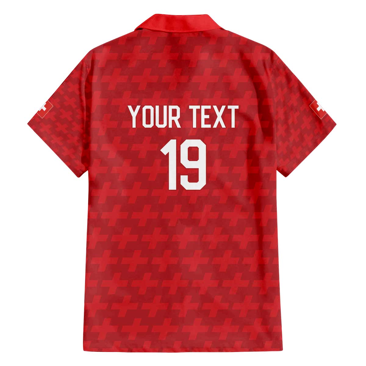 Custom World Football 2026 Switzerland Family Matching Off The Shoulder Long Sleeve Dress and Hawaiian Shirt Schweiz Hopp Schwiiz - Wonder Print Shop
