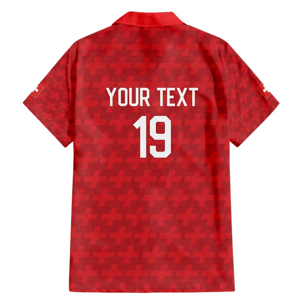 Custom World Football 2026 Switzerland Family Matching Puletasi and Hawaiian Shirt Schweiz Hopp Schwiiz - Wonder Print Shop