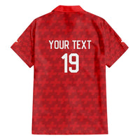 Custom World Football 2026 Switzerland Family Matching Short Sleeve Bodycon Dress and Hawaiian Shirt Schweiz Hopp Schwiiz - Wonder Print Shop