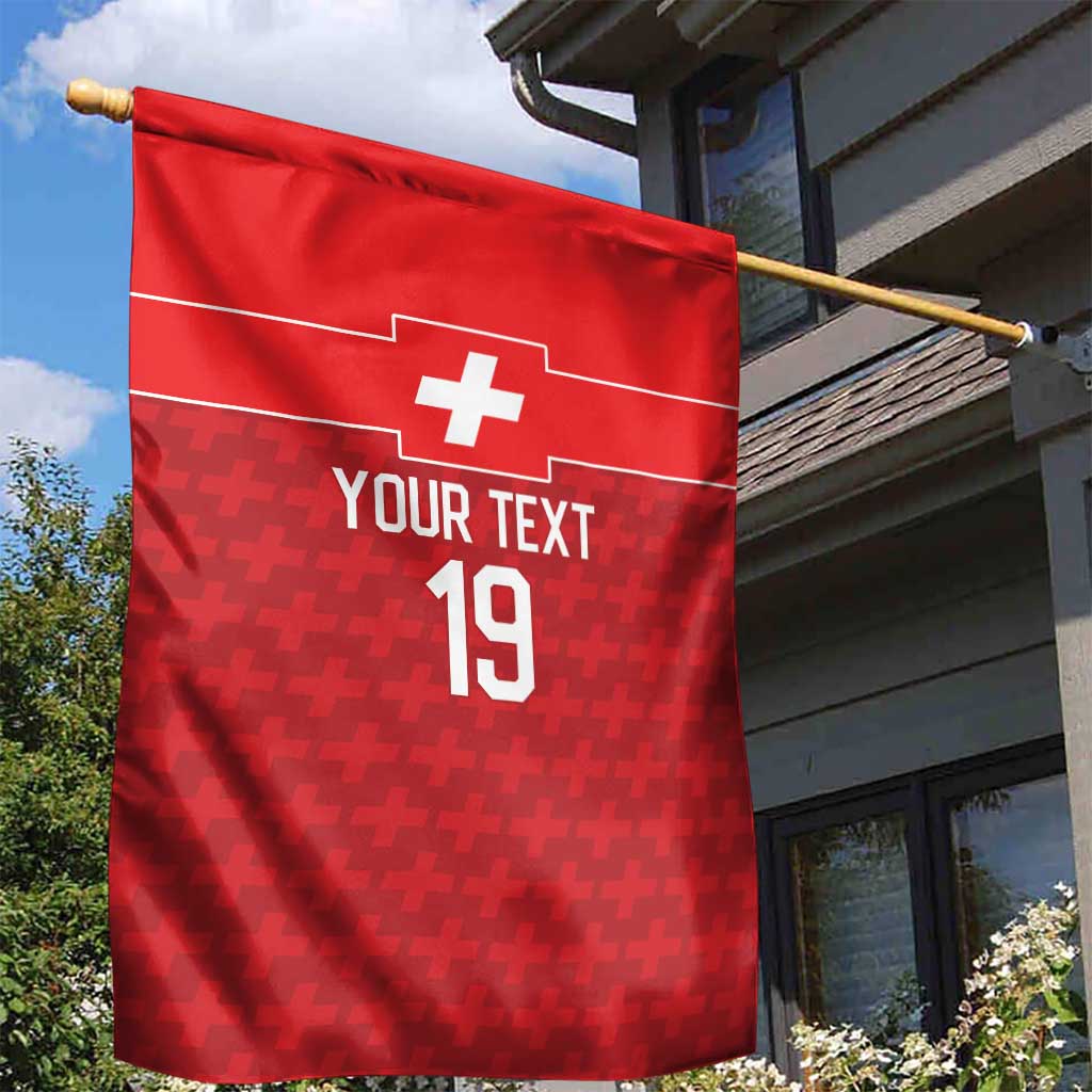 Custom World Football 2026 Switzerland Garden Flag Schweiz Hopp Schwiiz - Wonder Print Shop
