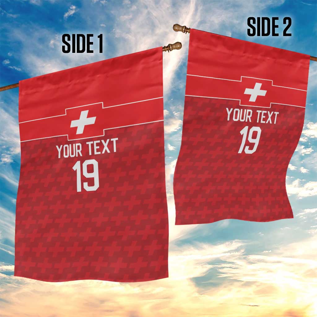 Custom World Football 2026 Switzerland Garden Flag Schweiz Hopp Schwiiz - Wonder Print Shop