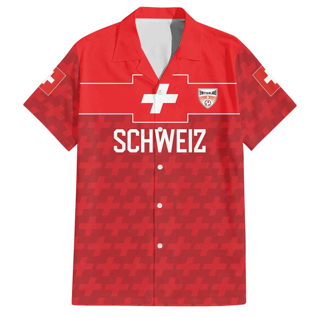 Custom World Football 2026 Switzerland Hawaiian Shirt Schweiz Hopp Schwiiz - Wonder Print Shop