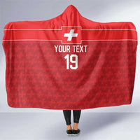 Custom World Football 2026 Switzerland Hooded Blanket Schweiz Hopp Schwiiz - Wonder Print Shop