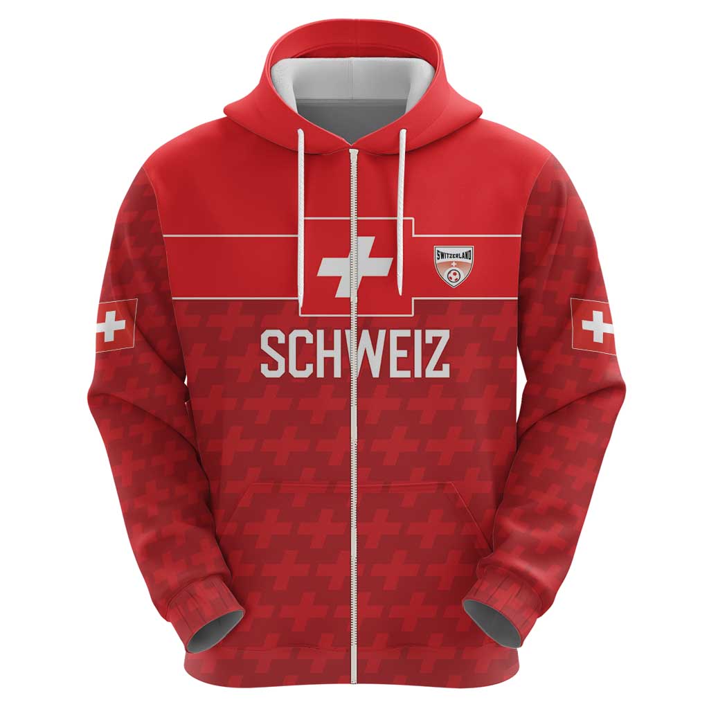 Custom World Football 2026 Switzerland Hoodie Schweiz Hopp Schwiiz - Wonder Print Shop