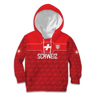 Custom World Football 2026 Switzerland Kid Hoodie Schweiz Hopp Schwiiz - Wonder Print Shop