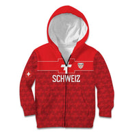 Custom World Football 2026 Switzerland Kid Hoodie Schweiz Hopp Schwiiz - Wonder Print Shop