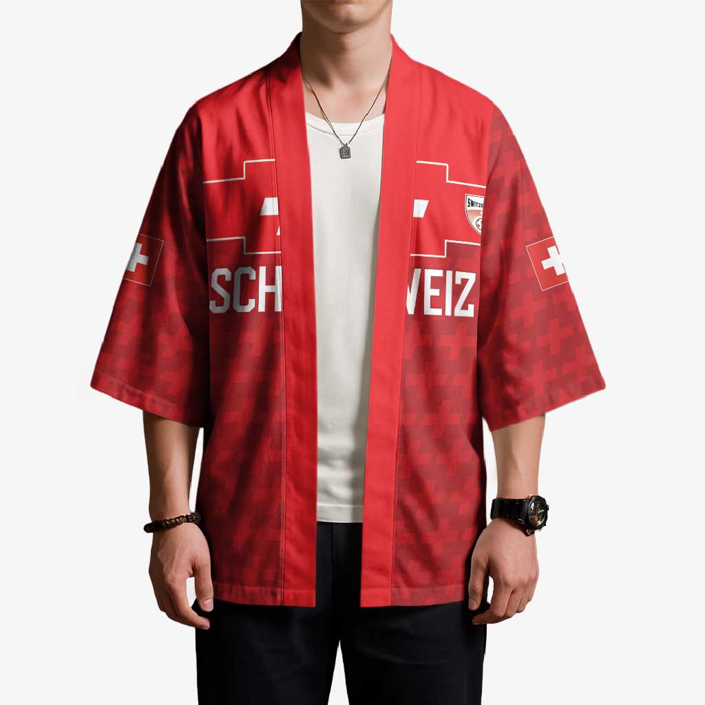 Custom World Football 2026 Switzerland Kimono Schweiz Hopp Schwiiz - Wonder Print Shop