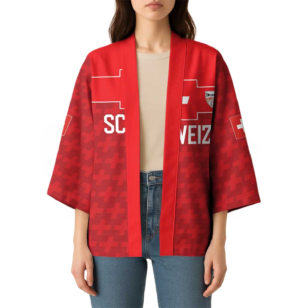 Custom World Football 2026 Switzerland Kimono Schweiz Hopp Schwiiz - Wonder Print Shop