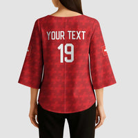Custom World Football 2026 Switzerland Kimono Sleeve Blouse Schweiz Hopp Schwiiz - Wonder Print Shop