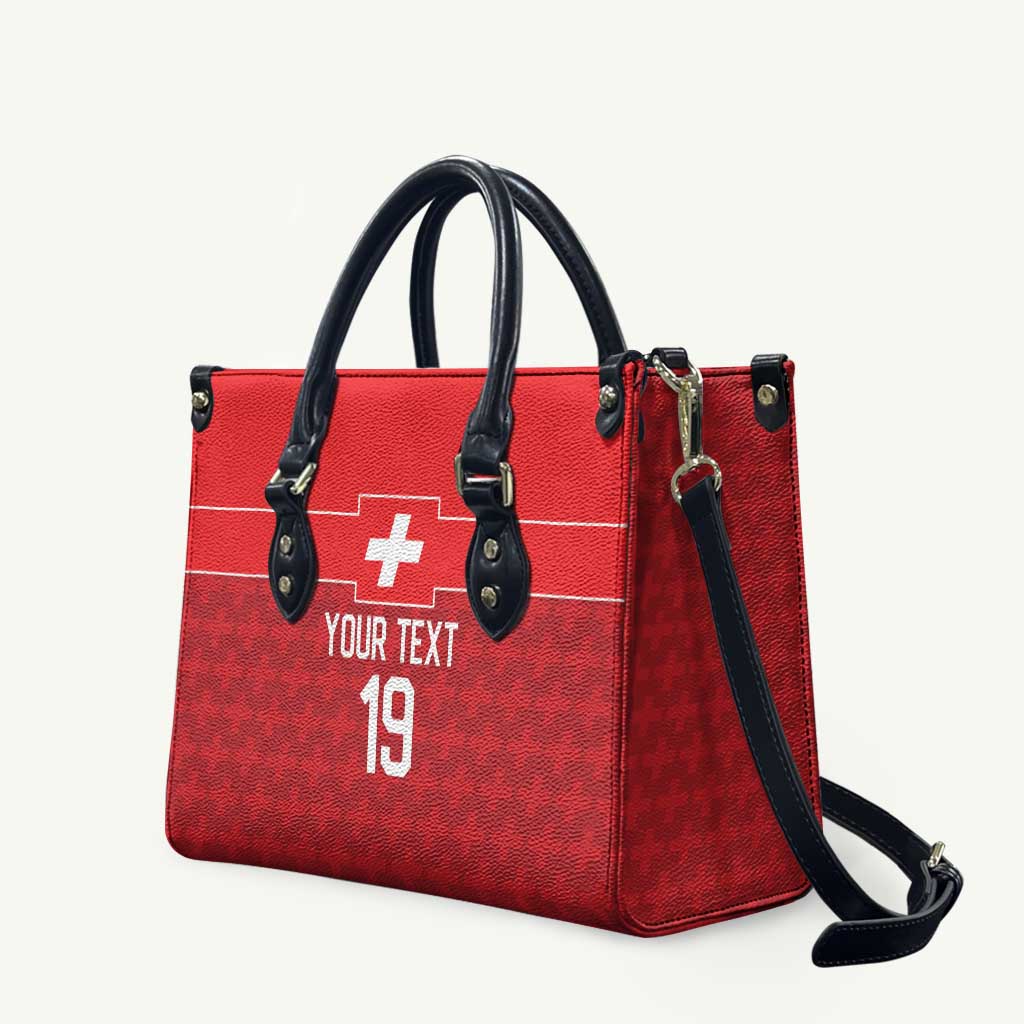 Custom World Football 2026 Switzerland Leather Bag Schweiz Hopp Schwiiz - Wonder Print Shop