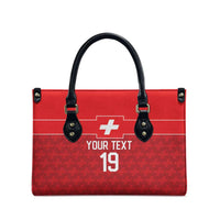 Custom World Football 2026 Switzerland Leather Bag Schweiz Hopp Schwiiz - Wonder Print Shop