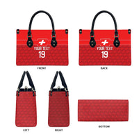 Custom World Football 2026 Switzerland Leather Bag Schweiz Hopp Schwiiz - Wonder Print Shop