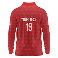 Custom World Football 2026 Switzerland Long Sleeve Polo Shirt Schweiz Hopp Schwiiz - Wonder Print Shop