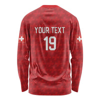 Custom World Football 2026 Switzerland Long Sleeve Shirt Schweiz Hopp Schwiiz - Wonder Print Shop