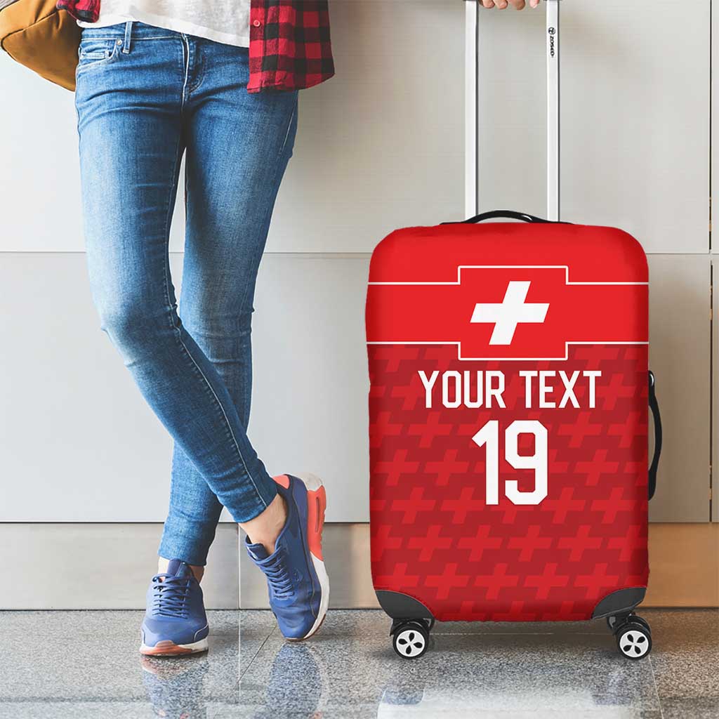 Custom World Football 2026 Switzerland Luggage Cover Schweiz Hopp Schwiiz - Wonder Print Shop
