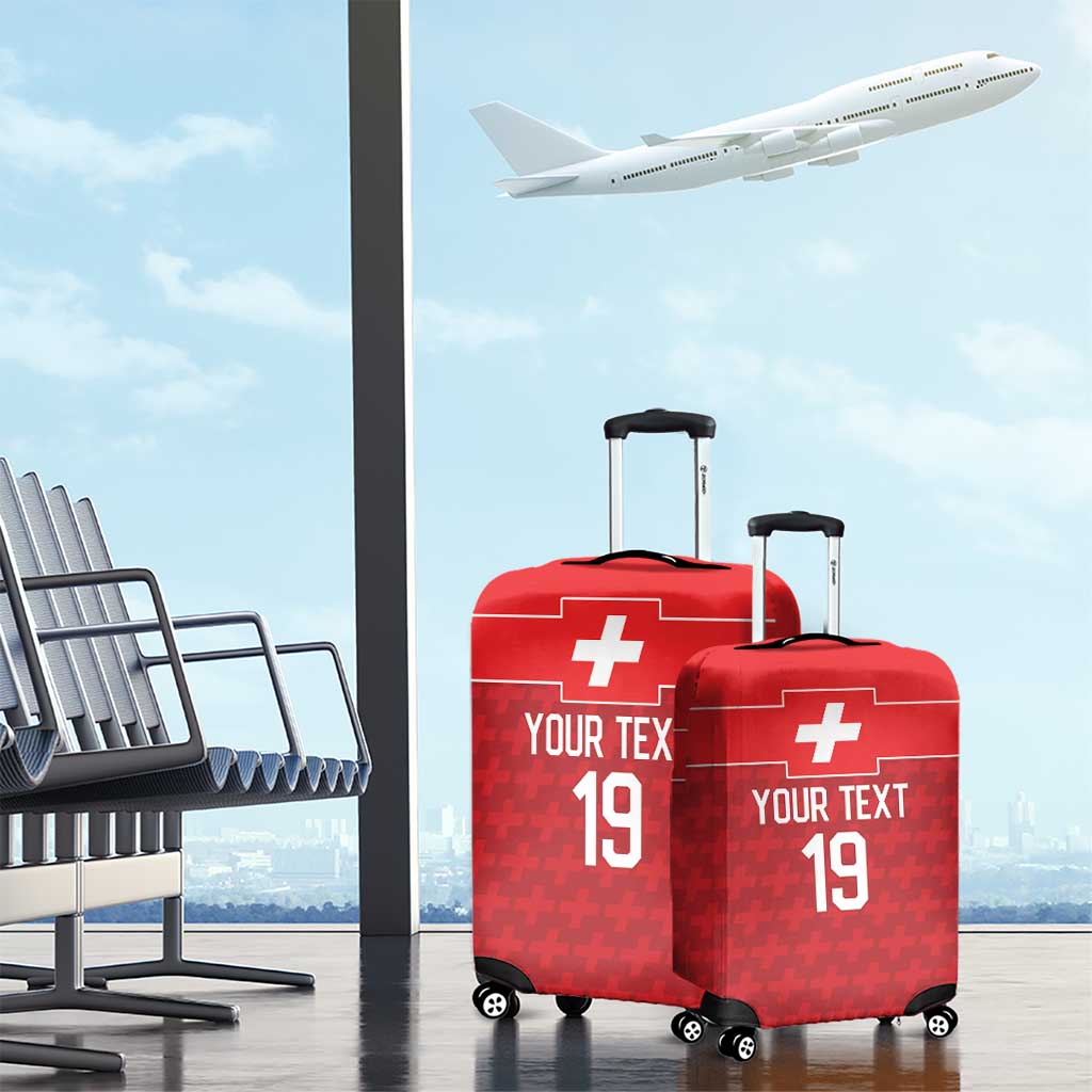 Custom World Football 2026 Switzerland Luggage Cover Schweiz Hopp Schwiiz - Wonder Print Shop